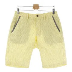 サイズ：L ADIDAS GOLF アディダスゴルフ N60982 ハーフパンツ 総柄 イエロー系 [240101225293]# ゴルフウェア メンズ ストスト