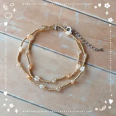 お花ビーズネックレス☆チョーカー　ブレスレット