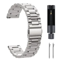 【在庫処分】Qosea 時計バンド ベルト18ミリ 20ミリ 22ミリ ステンレス鋼 時計 ベルト 18mm 20mm 22mm スマートウォッチバンド ベルト 腕時計バンド 18mm 20mm 22mm 交換ベルト 金属ベルト メタルベルト 調整工具付き ギ