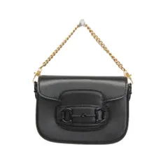 グッチ(Gucci) ホースビット 1955 ミニバッグ 726863 レディース レザー ポーチ,ショルダーバッグ ブラック