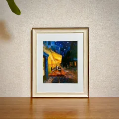 新品☆額縁付アートポスター☆フィンセント・ファン・ゴッホ☆Vincent van Gogh☆Cafe Terrace at Night☆夜のカフェテラス☆89