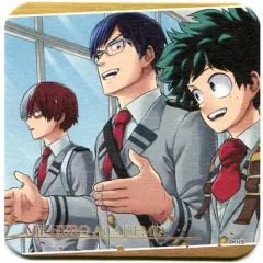 【中古】コースター(キャラクター) 緑谷＆轟＆飯田 「僕のヒーローアカデミア アートコースター」 BOX購入特典 創刊50周年記念 週刊少年ジャンプ展 VOL.3グッズ