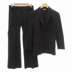 セオリー Theory スーツ セットアップ テーラードジャケット シングル 総裏地 パンツ 4 2 L M 黒 ブラック /IY ■GY39