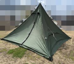 状態良 DOD ワンポールテントRX T6-817-KH カーキ 設営確認済 キャンプ