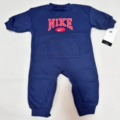 新品　12M NIKE ナイキ　トレーナー　ロンパース　74㎝〜80㎝ ネイビー