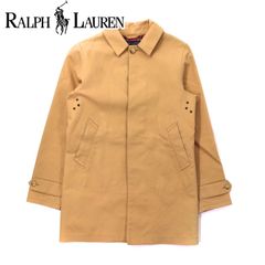 RALPH LAUREN ゴム引きステンカラーコート 7 ベージュ コットン ライナーチェック