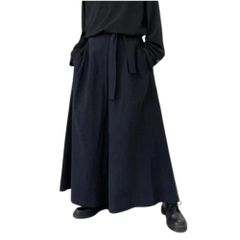 【新着商品】風 ワイド 袴 ガウチョ ミディアム [レッドレイ] パンツ RAY] ズボン 黒 [RED メンズ