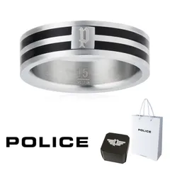 指輪 リング ポリス POLICE SERENE セレン 26164RSS 26164RSS01 ステンレス 316L サージカルステンレス シルバー ブラック 15号 17号 19号 メンズ カタログ 掲載 男性 ギフト プレゼント 新品 正規品のサムネイル
