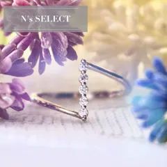 N6 【SV925】ダイヤモンドカットストーン シンプルツイストリング シルバー