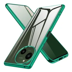 ケース クリア R9 SH-51E スマホケース 透明 tpu 薄型 アクオスR9 カバー AQUOS 背面クリア ストラップホール付き 耐衝撃 ソフト 保護 グリーン