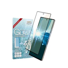 シズカウィル AQUOS R9 用 ガラスフィルム 強化ガラス 全面保護 保護フィルム フィルム ブルーライトカット SH-51E 用 液晶保護フィルム 黒縁 1枚入り