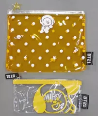 【中古】バッグ(男性) CHIMMY(ジミン) スクエアポーチセット(2個セット) 「BT21」
