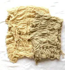 【新品】【送料込み】薄手シースルーマフラー・ショール２点セット　ベージュ系