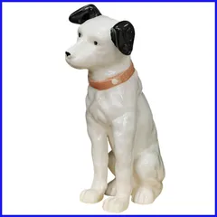 ビクター ニッパー君 ニッパー犬 陶器製 特大44～12cm 7匹 手渡し限定 昭和レトロ Victor ビクター犬 ニッパーくん 陶器製 置物 | choice