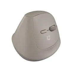 ナカバヤシ PICK! Bluetoothミニエルゴ静音5ボタンBlueLEDマウス グレージュ MUS-BKF223GY