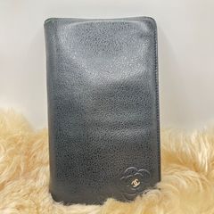シャネル CHANEL ココマーク ロゴ カメリア バタフライ 長財布　財布　レザー　ブラック
