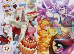 【中古】ポスター 両面A3ピンナップポスター(二つ折) 坂田銀時/集合 「銀魂/鬼滅の刃 遊郭編」 アニメージュ 2022年4月号綴じ込み付録