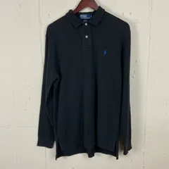 Polo by Ralph Lauren ポロバイラルフローレン長袖ポロシャツオールドタグ黒 ブラック古着メンズS f241112008