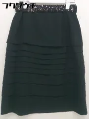 ◇ ◎ SONIA RYKIEL ソニア リキエル スパンコール レイヤード 膝丈 タイト スカート サイズ40 ブラック レディース  【中古】 【1112170010594】のサムネイル
