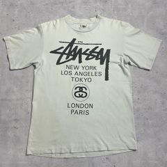 90s STUSSY USA製 ワールドツアーt オリジナル ビンテージt 古着