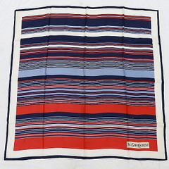 美品 イヴ・サンローラン シルク100% スカーフ 大判 - メルカリ