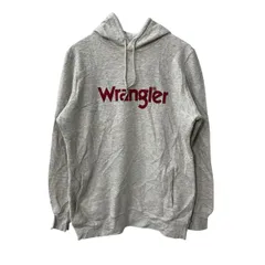 Wrangler ロゴスウェット パーカー M グレー ラングラー フーディー プルオーバー トップス 古着卸 アメリカ仕入 a708-5749のサムネイル