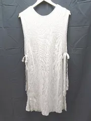 ◇ LOWRYS FARM ローリーズファーム Vネック サイドスリット ロング 長袖 ベスト サイズF アイボリー レディース E  【1303270001029】