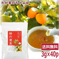 柿の葉茶 3g×40P ～ 送料無料 かきのは茶 ティーバッグ 柿 葉 茶 健康茶 ノンカフェイン ビタミンC メール便