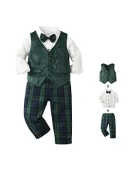 子供服 キッズ フォーマル スーツセット ブレザー 男の子 ベビー服 3点セットベスト シャツ パンツ 卒園式 入園式 演奏会七五三 お宮参り タキシード風 結婚式 入学式 80 90 100 110 120 130 140cm