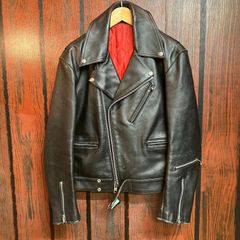 ダブルライダース 本革 ブラック レッドキルティング 40サイズ