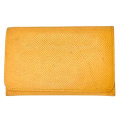 【真贋判定済】HERMES エルメス カードケース □C刻  ジョーヌドール ウォレット B0323RAXLG