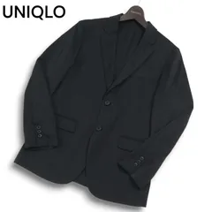 UNIQLO ユニクロ 春夏 SLIM FIT 感動ジャケット★ テーラード ジャケット Sz.S メンズ 黒