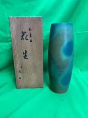 時代　孔雀釉小瓶　魚紋　送料込み0830 時代 孔雀釉小瓶 魚紋 送料込み0830