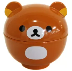 【中古】皿・茶碗(キャラクター) リラックマ ふた付きおわん 「リラックマ×ローソン 2018年 秋のリラックマフェア」 スタンプ交換景品