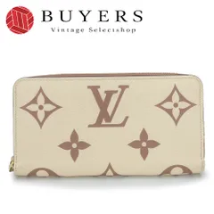 【中古】 ルイ・ヴィトン 長財布 ジッピーウォレット M80116 モノグラムアンプラント クリーム/ボアドローズ ベージュ系 ゴールド金具 バイカラー ラウンドファスナー 小物 レディース 女性 LOUIS VUITTON