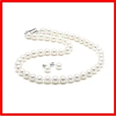 【送料無料 】Style: ピアス [つやたまうるる] 冠婚葬祭用 本真珠ネックレス＆ピアスセット（またはイヤリングセット） 7.0-7.5mm 真珠専用ハート