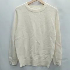  green label relaxing グリーンレーベルリラクシング UNITED ARROWS 長袖 ニットトップス サイズS アイボリー メンズ  【1406180070403】
