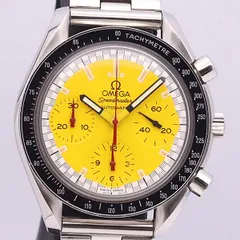デッドストック級 稼働 良品 シューマッハ限定 オメガ AT 3810.12 スピードマスター クロノ 黄色文字盤 メンズ腕時計 2520ABC0397320 YSDのサムネイル
