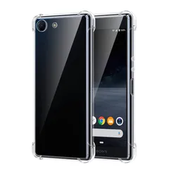 【在庫処分】ソフト薄型 スリム 耐衝撃 透明 FOR FOR FOR Sony Sony Xperia Xperia Ace Ace SO-02L SO-02L 用のカバー SO-02L Ace 全透明 Xperia 四角を厚くする スマホケース 指紋防止 用のサムネイル
