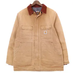 00年代 Carhartt カーハート ミシガンチョアコート ワーク ベージュ (メンズ L相当) 中古 古着 A1137