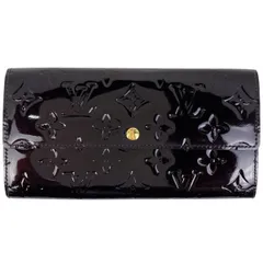 ルイ・ヴィトン Louis Vuitton ポルトフォイユ サラ 二つ折り 長財布 モノグラムヴェルニ アマラント(ボルドー) M93524 レディース 【中古】