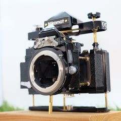 Nikon Nikomat FT 35mm SLR Black Artistic Brass Skeleton Nikon