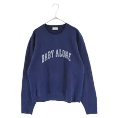 SAINT LAURENT PARIS (サンローランパリ) SWEAT DECOUPE COL BLEU MARINE DELAVE 652527 クルーネック スウェットトレーナー ベイビーアローン ネイビーのサムネイル