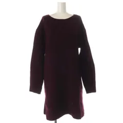 ロッソ ROSSO アーバンリサーチ 23AW 片畦ミニワンピース 長袖 ウール F 赤紫 /SY ■OS