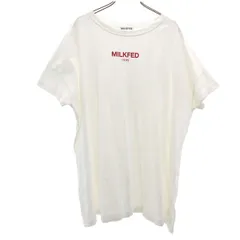 MILKFED. ミルクフェド 半袖 BIGシルエット Tシャツ ONE ホワイト レディース 古着
