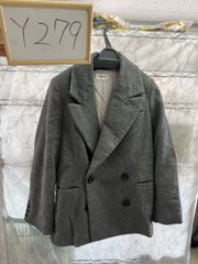 スナイデル snidel オーバーボックスジャケットコート ヘリンボーン F