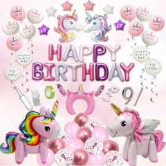 バルーン 誕生日 飾り付けセット 女の子 風船 空気入れ 説明書付きセット