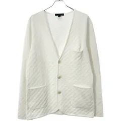 LARDINI ラルディーニ 23SS 強撚コットンパイピングニットジャケット JRLJM66 ホワイト Lのサムネイル