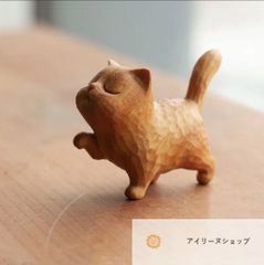 新品 猫の置物 まねきねこ 置物 玄関小物 インテリア飾り 木製招き猫ねこぐっず雑貨 可愛い 幸運 招き 母の日 ギフト誕生日プレゼント#アイリーヌショップ