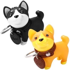 [Gadpiparty] キーホルダー いぬ 柴犬 キーチェーン 豆柴 キーリング 犬 いぬ 可愛い 2個セット 小物アクセサリー